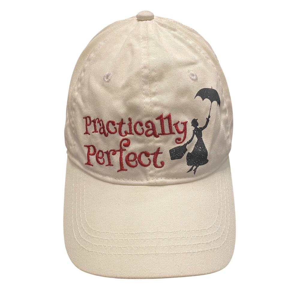 Disney Parks Practically Perfect Mary Poppins White Snapback Baseball Hat